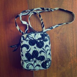 Vera Bradley Mini Hipster in Black and White Print